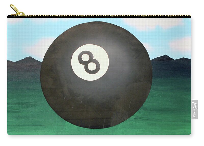 Surrealism Zip Pouch featuring the painting Floating 8 by Thomas Blood