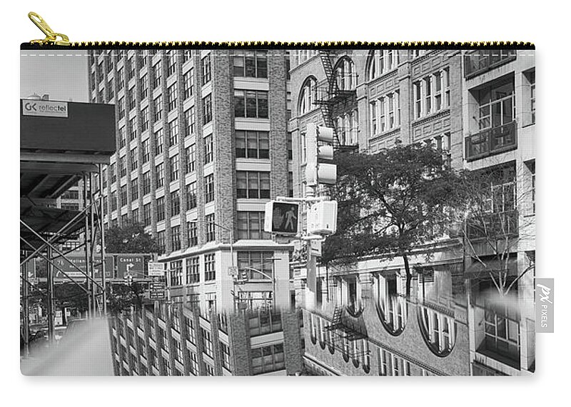 Tribeca Zip Pouch featuring the photograph Floating Abstract by Cate Franklyn