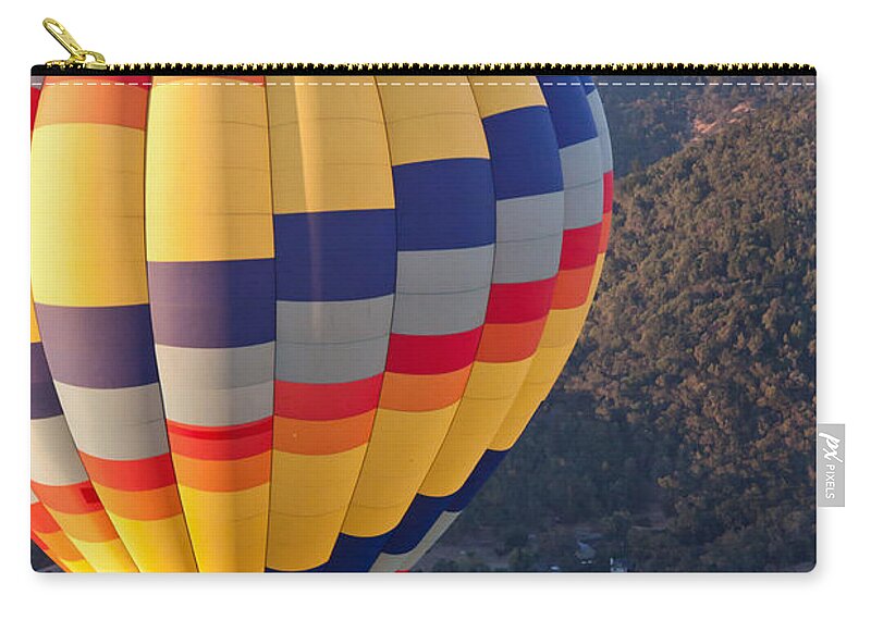 Hot Air Balloon Carry-all Pouch featuring the photograph Floating Balloon by Ana V Ramirez