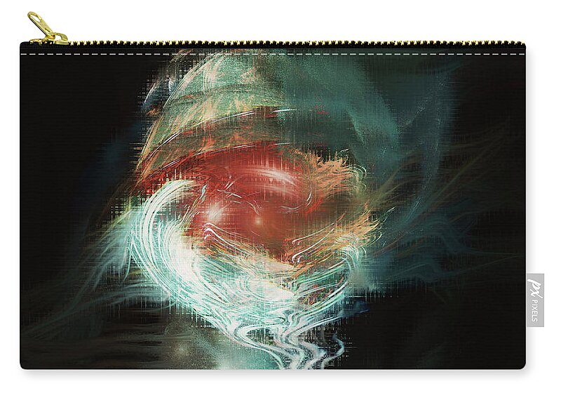  Floating Free Zip Pouch featuring the digital art Floating Free by Linda Sannuti