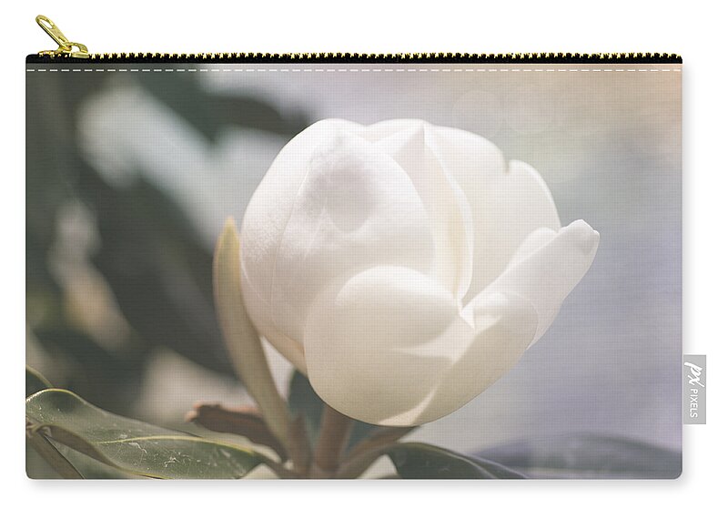 Floating Magnolia Zip Pouch featuring the photograph Floating Magnolia by Christi Kraft