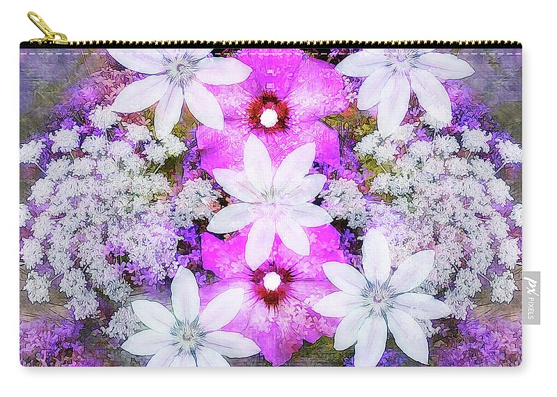 Flowers Zip Pouch featuring the photograph Floral Poesy I by Jack Torcello