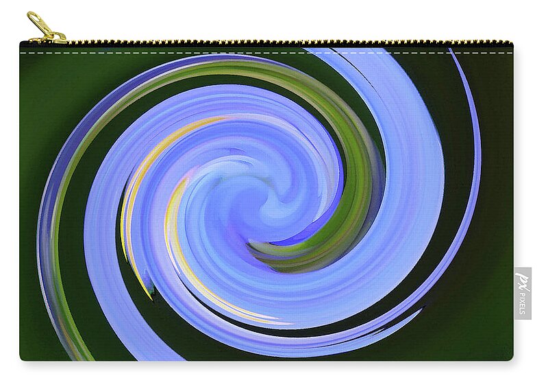 Flower Zip Pouch featuring the photograph Floral Swirl 8 by Margaret Saheed