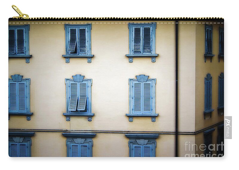 Florence Carry-all Pouch featuring the photograph Florentine Shutters by Doug Sturgess