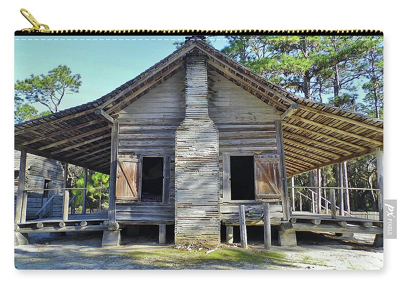 Home Zip Pouch featuring the photograph Florida Dogtrot by D Hackett