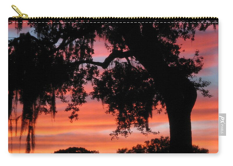 Nature Zip Pouch featuring the photograph Florida Firesky by Peggy Urban