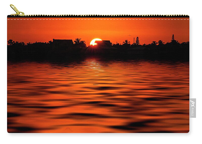 Florida Zip Pouch featuring the photograph Florida Keys Sunset by Kevin Cable