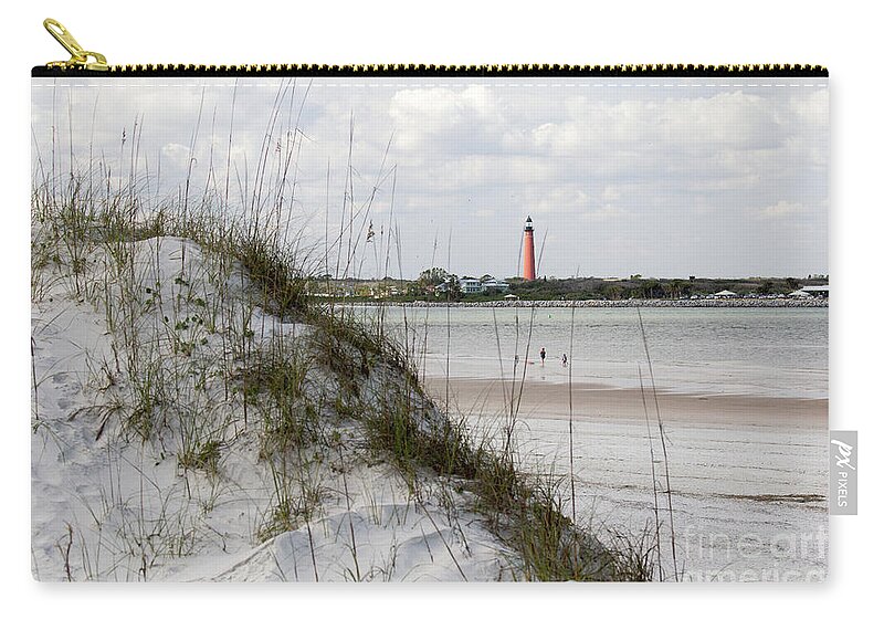 Lighthouse Zip Pouch featuring the photograph Florida Lighthouse by Jim Gillen