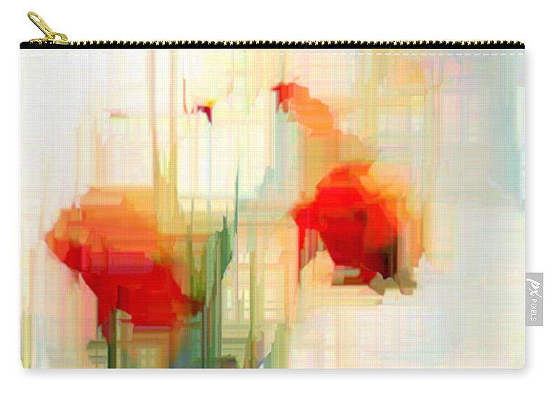 Art Carry-all Pouch featuring the digital art Flower 9230 by Rafael Salazar