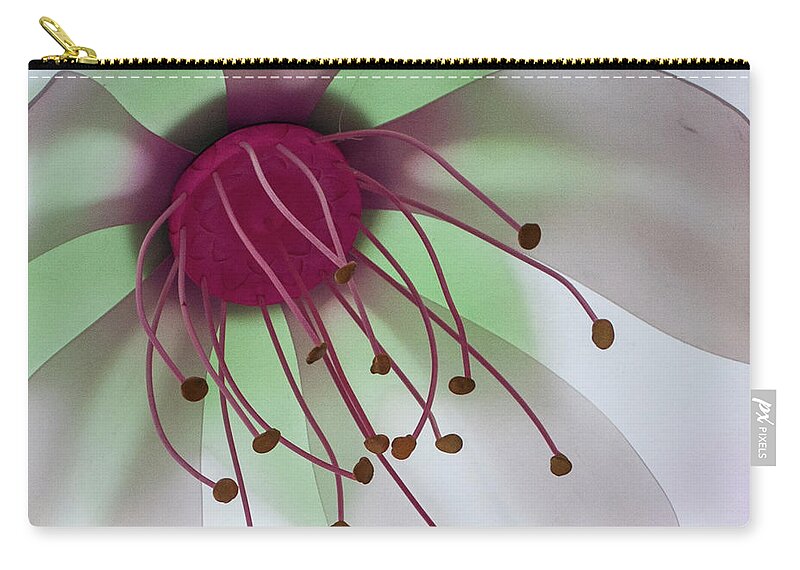 Flowers Zip Pouch featuring the photograph Flower Art by Stewart Helberg
