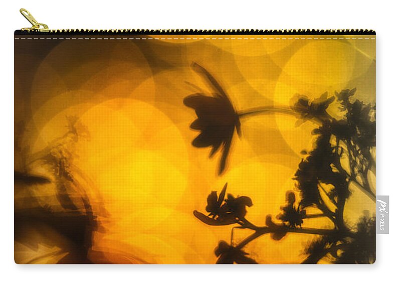 Flower Zip Pouch featuring the photograph Flowers in the Dark by Scott Wyatt