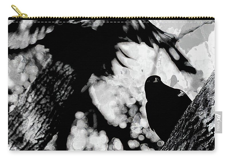  Zip Pouch featuring the photograph Fly by Stoney Lawrentz