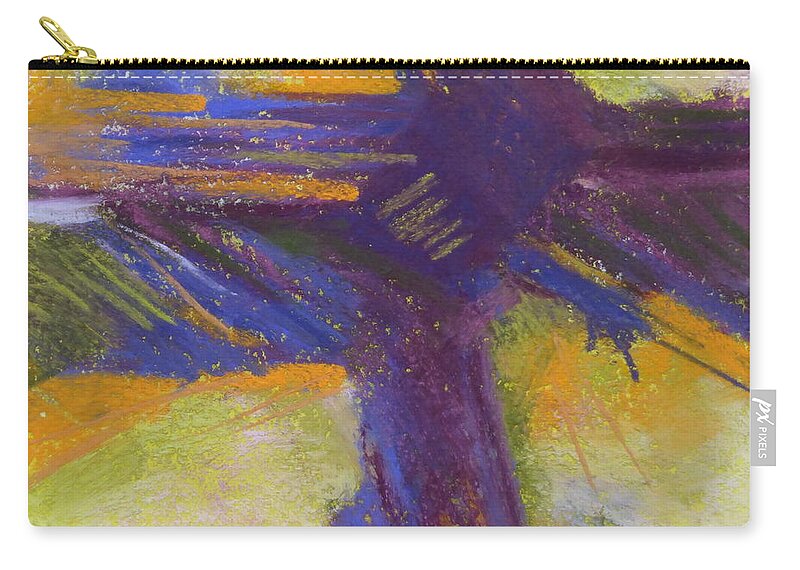 Abstract Painting Zip Pouch featuring the painting Flying High by Susan Woodward