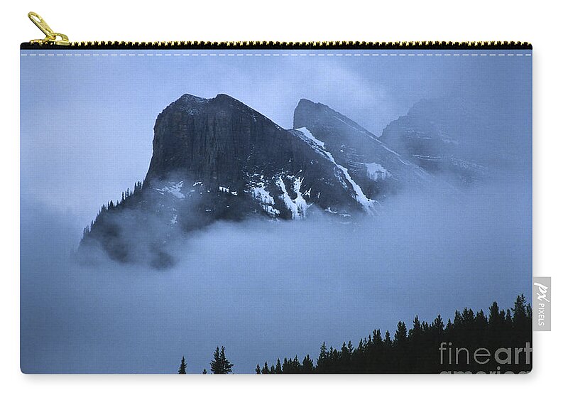 Alberta Zip Pouch featuring the photograph Fog and Clouds by Sandra Bronstein