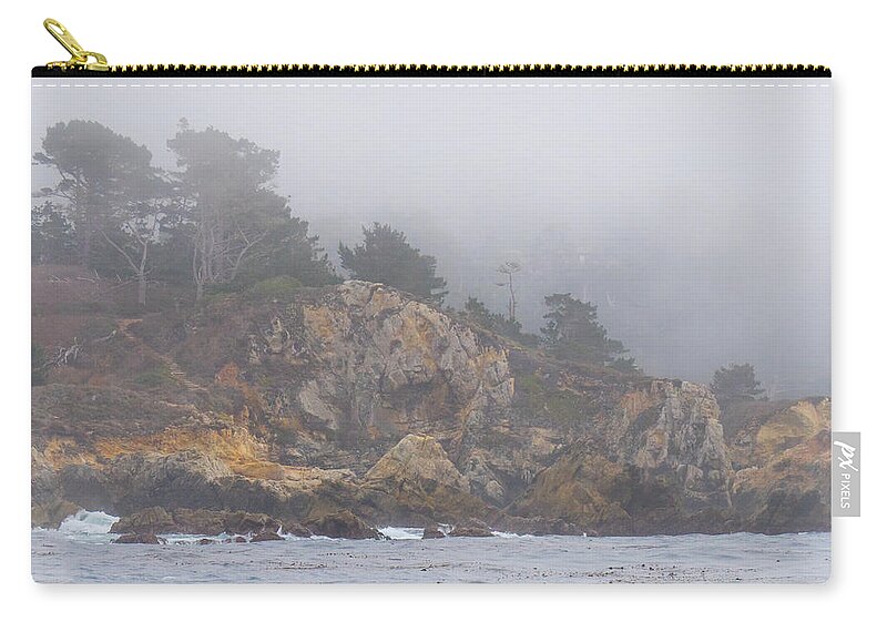 Fog Carry-all Pouch featuring the photograph Foggy Day at Point Lobos by Derek Dean