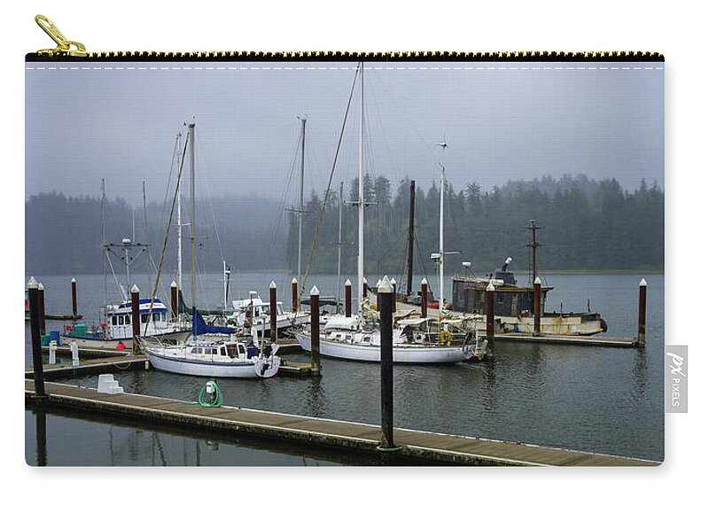 Photography Zip Pouch featuring the photograph Foggy Florence by Steven Clark