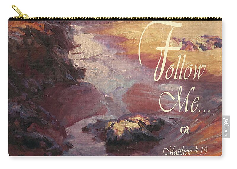 Christian Carry-all Pouch featuring the digital art Follow Me by Steve Henderson