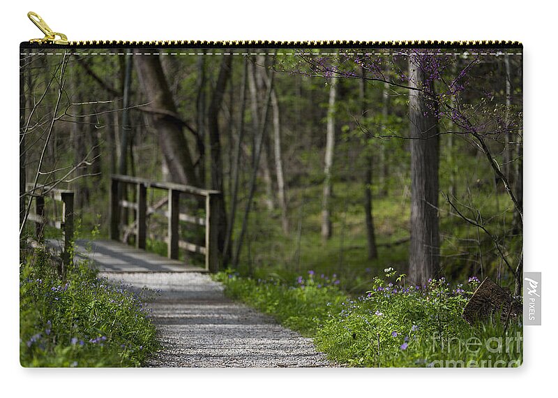 Landscape Zip Pouch featuring the photograph Follow the Path by Andrea Silies