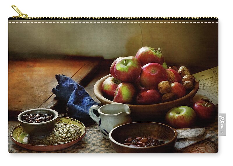 Coffee Zip Pouch featuring the photograph Food - Fruit - Ready for breakfast by Mike Savad