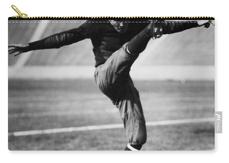20th Century Zip Pouch featuring the photograph FOOTBALL, 20th CENTURY by Granger