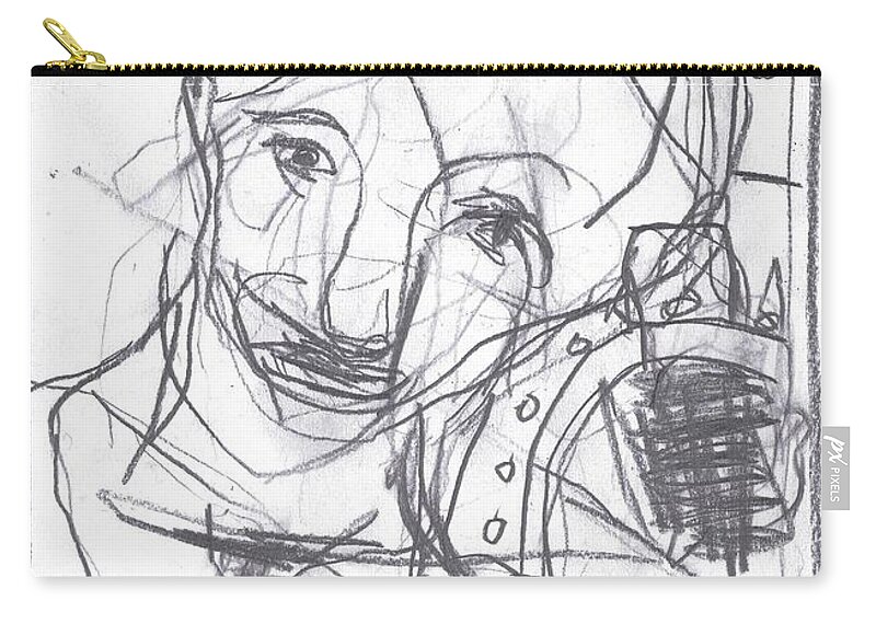 Sketch Zip Pouch featuring the drawing For b story 4 1 by Edgeworth Johnstone