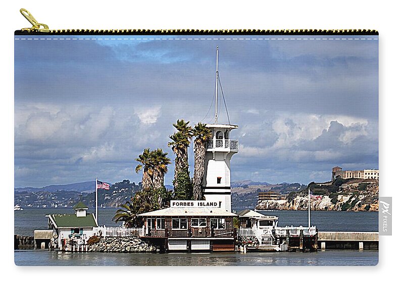Forbes Island Zip Pouch featuring the photograph Forbes Island by John Hughes