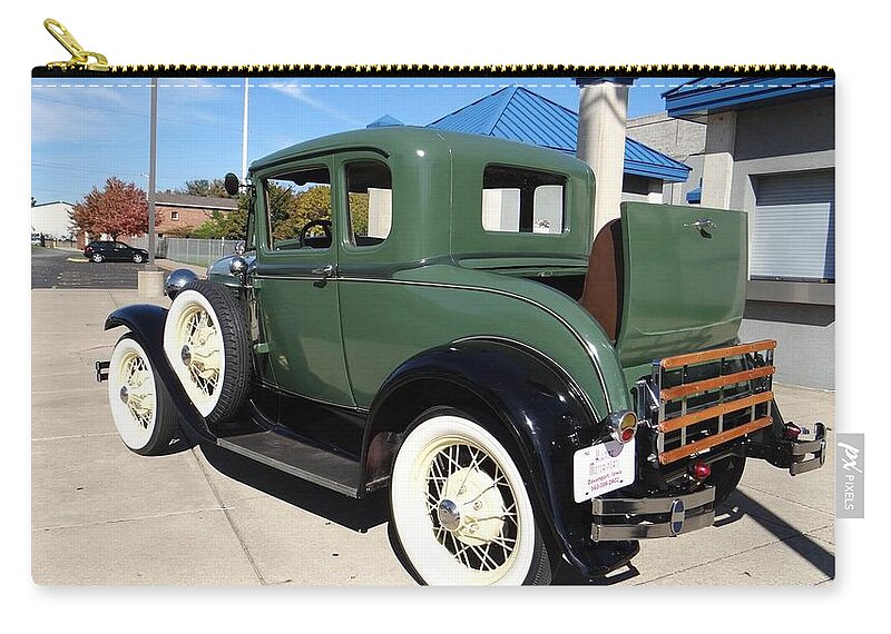 Ford Model A Zip Pouch featuring the photograph Ford Model A by Jackie Russo
