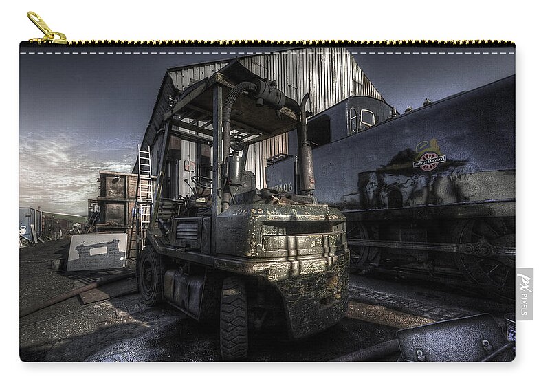 Art Carry-all Pouch featuring the photograph Forklift by Yhun Suarez
