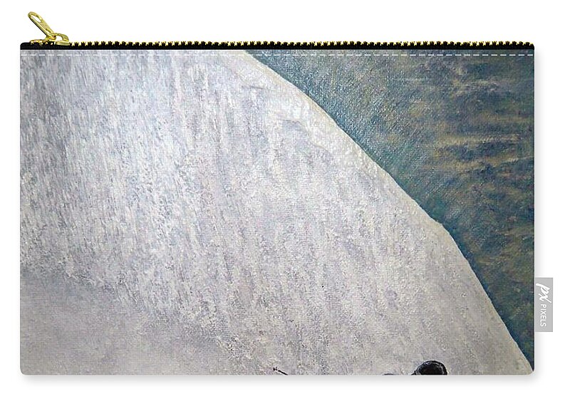 Landscape Zip Pouch featuring the painting Form by Michael Cuozzo