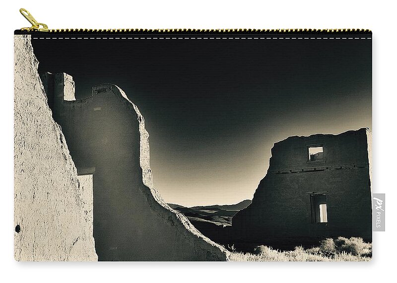 Fort Churchill State Historic Park Zip Pouch featuring the photograph Fort Churchill State Historic Park by Maria Jansson