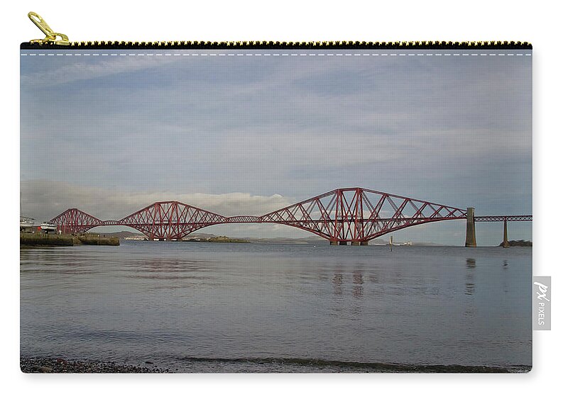 Forth Bridge Carry-all Pouch featuring the photograph Forth Rail Bridge by Elena Perelman