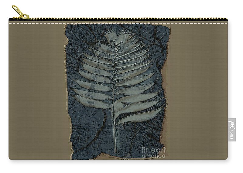 Digital Art Carry-all Pouch featuring the digital art Fossil Palm by Delynn Addams