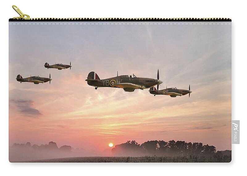 Raf Zip Pouch featuring the digital art Four Of The Few by Mark Donoghue