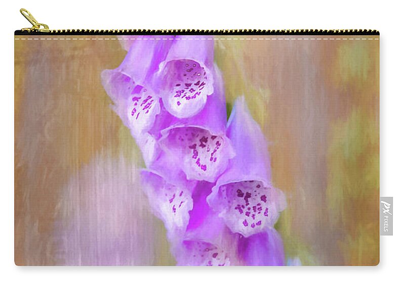 Flower Carry-all Pouch featuring the photograph Foxglove by Cathy Kovarik