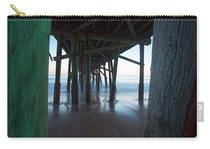 Pier Carry-all Pouch featuring the photograph Framed in the Shadows by Robert Och