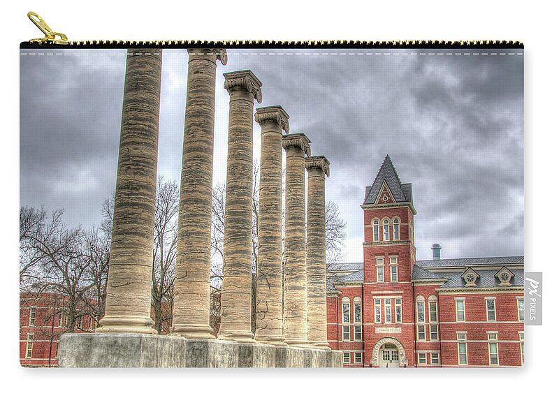 University Of Missouri Zip Pouch featuring the photograph Francis Quadrangle by Steve Stuller