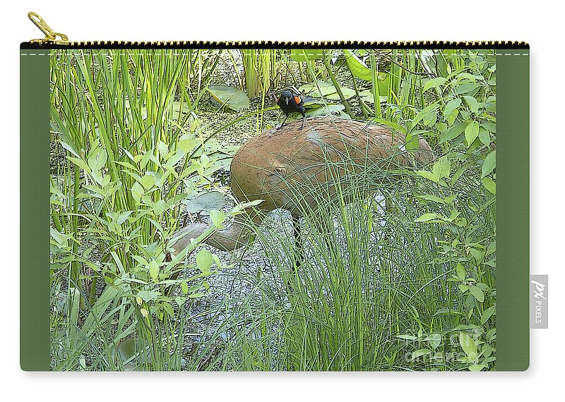 Birds Zip Pouch featuring the photograph Free Ride by Ann Horn