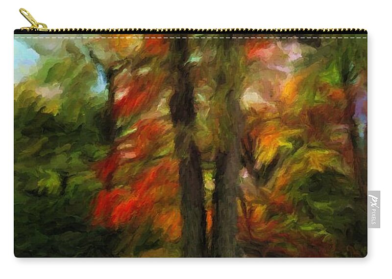 Freehold Zip Pouch featuring the digital art Freehold by Caito Junqueira