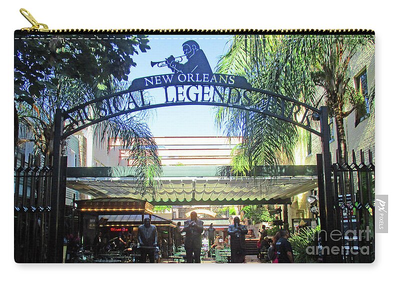 French Quarter Zip Pouch featuring the photograph French Quarter 29 by Randall Weidner