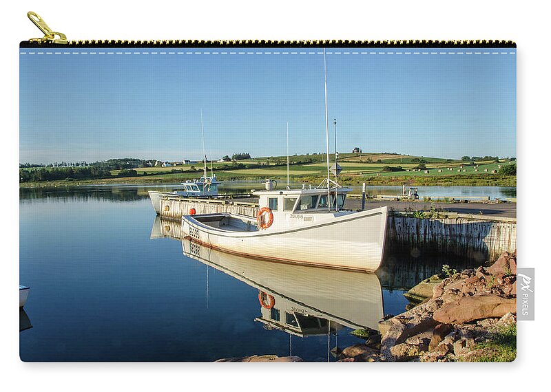 Prince Edward Island Zip Pouch featuring the photograph French River, Prince Edward Island by Douglas Wielfaert