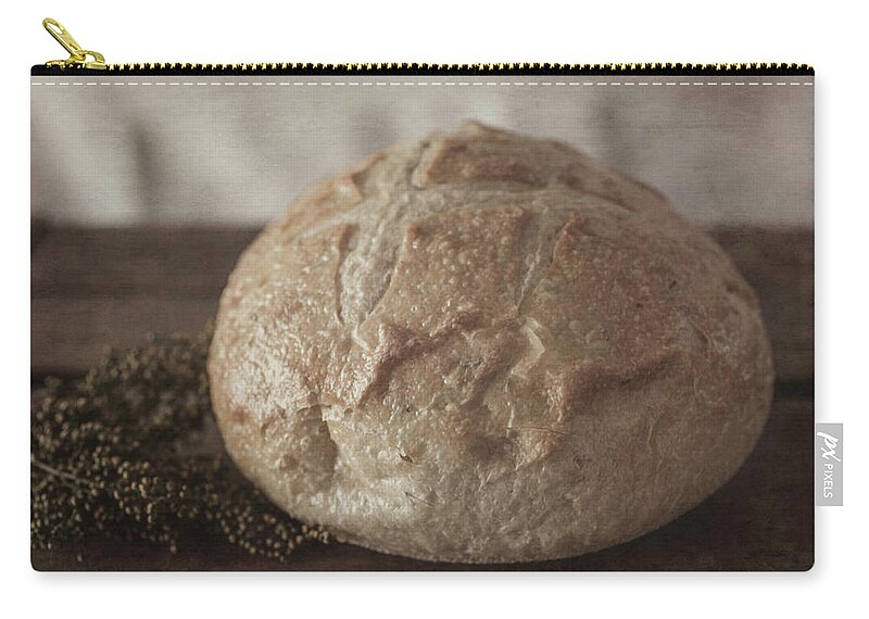 Bread Zip Pouch featuring the photograph Fresh Baked Bread by Teresa Wilson