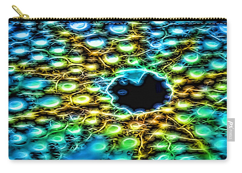 Blue Zip Pouch featuring the photograph Fresh Blue by Cathy Anderson