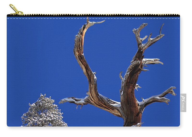 Snow Zip Pouch featuring the photograph Fresh Snow by Shane Bechler