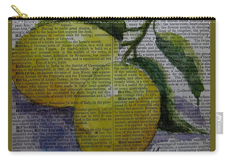 Lemons Carry-all Pouch featuring the painting Freshest Lemons by Maria Hunt