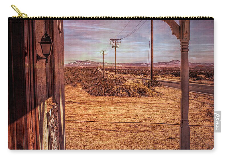 Front Porch Zip Pouch featuring the photograph Front Porch by Joe Lach