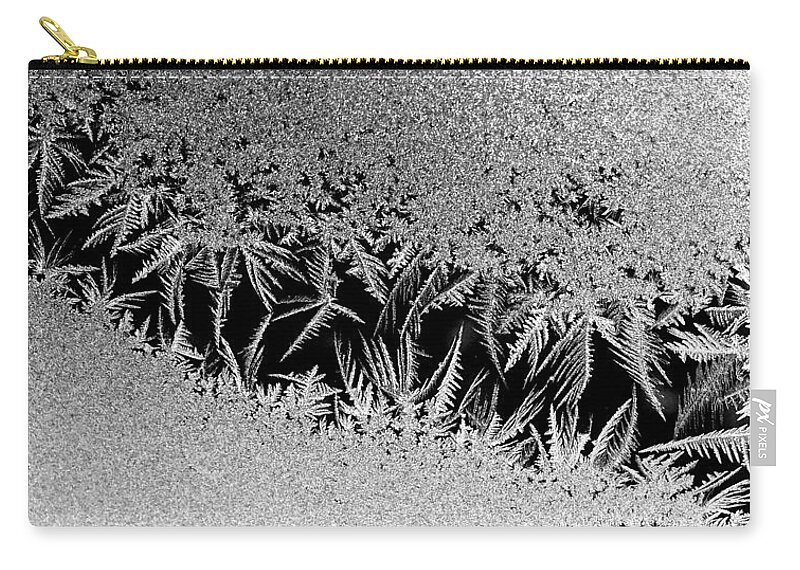 Winter Zip Pouch featuring the photograph Frost Zipper by Polly Castor
