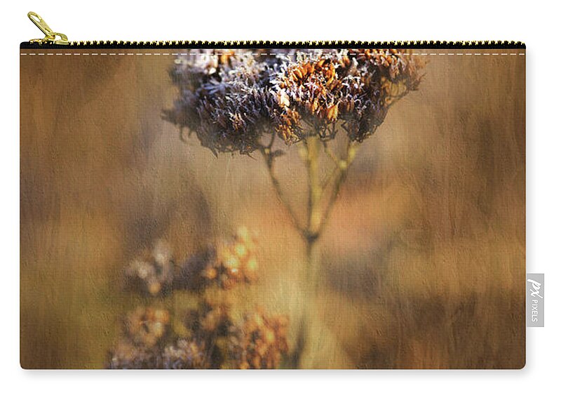 Bloom Zip Pouch featuring the photograph Frosted Bloom by Robert FERD Frank