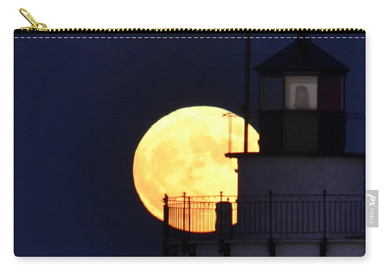 Moon Zip Pouch featuring the photograph Illusion by Colleen Phaedra