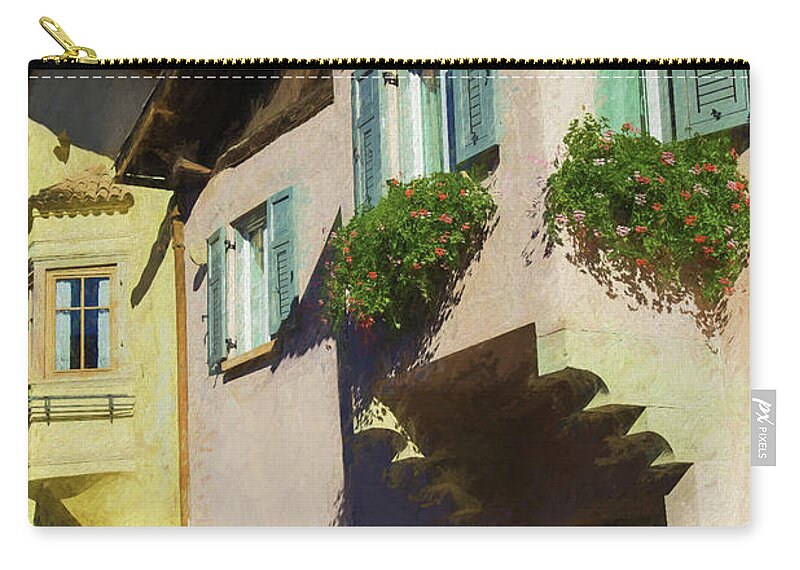 Charming Zip Pouch featuring the painting Full of Charme by Eva Lechner