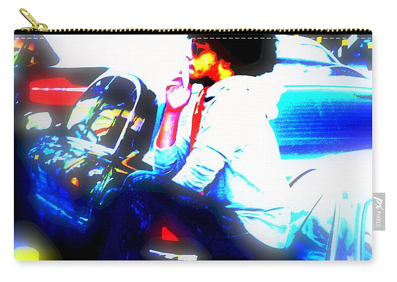 Lebanon Zip Pouch featuring the photograph Funky American University of Beirut Student by Funkpix Photo Hunter